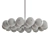 Elegant Chrome Glass Chandelier 3D model small image 7