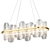 Modern Glass Chandelier Mille Long 3D model small image 7