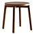 Stylish Low Ash Stool for Modern Interiors 3D model small image 2