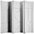 Modern Entrance Door Set 86 3D model small image 6