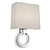 Elegant Silver Ring Wall Sconce 3D model small image 2