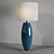 Elegant Louvre Home Malta Table Lamp 3D model small image 7