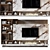 Modern TV Wall Decor Shelf 3D model small image 3