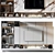 Modern TV Wall Decor Shelf 3D model small image 4