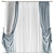 Minimalist Curtain Design 3D model small image 1