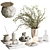 Classic Decor Set H116 3D model small image 3