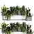 Premium Indoor Plant Shelf Set 3D model small image 1