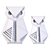 Geometric Metal Owl Sculptures 3D model small image 7