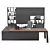 Sleek Modern Office Furniture Set 3D model small image 1