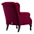 Luxury Velvet Armchair: THEATRO 3D model small image 3