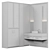 Modern Bathroom Furniture Set 3D model small image 4