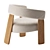 ORU Armchair: Modern Comfort Design 3D model small image 4