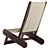 Sleek OBJ Lounge Chair Model 3D model small image 2