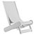 Sleek OBJ Lounge Chair Model 3D model small image 4