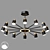 Elegant Say Style Chandelier Fixture 3D model small image 3