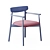 Stylish Miniforms Claretta Chair 3D model small image 6