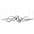 Sparkling Crystal Prism Luminaire 3D model small image 4