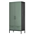 Berber Two-Door Wardrobe with Drawers 3D model small image 3