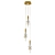 NEWPORT Gold Crystal Ceiling Light 3D model small image 1