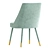 Elegant Figueroa Velvet Dining Chair 3D model small image 5