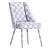 Elegant Figueroa Velvet Dining Chair 3D model small image 6