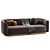 Modern Elegant Lowry Sofa Ensemble 3D model small image 2