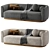 Modern Elegant Lowry Sofa Ensemble 3D model small image 3