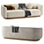 Modern Elegant Lowry Sofa Ensemble 3D model small image 4