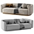 Modern Elegant Lowry Sofa Ensemble 3D model small image 5