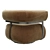 Swivel Leather Chair Modern Glam 3D model small image 4