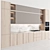 Modern Island Kitchen 163 3D model small image 2