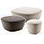 Elegant BEAT Ottomans: Versatile Sizes 3D model small image 1