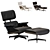 Luxury Eames Lounge Set Available 3D model small image 1