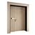 Contemporary Hotel Door Model 001 3D model small image 1