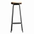 Solid Steel Bar Stool 3D model small image 3