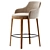 Contemporary Adel Chair Stool | Calligaris 3D model small image 3