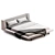 Sleek Modern Harper Bed 3D model small image 2