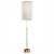 Modern Steel & Linen Floor Lamp 3D model small image 3
