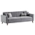 Space-Saving Loft Triple Bed Sofa 3D model small image 2