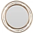 Swirl Accent Mirror: Antique Gold 3D model small image 1