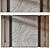 Wood Fabric Wall Panels Set 3D model small image 2