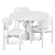 Organic Wood Dining Set: Baoba Table and Re-Volve Chairs 3D model small image 6
