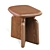 Podi Stool: Elegant Walnut Design 3D model small image 4