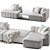 Modular Avy Sofa Set 3D model small image 4