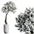 Chic Cherry Blossom Tree Planter 3D model small image 1