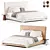 Elegant Helen Bed in Millimeters 3D model small image 1