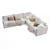 Sleek Neva Corner Sectional Sofa 3D model small image 2