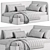 Roxy Sofa-Bed: Stylish Compact Multifunctional 3D model small image 6