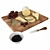 Gourmet Cheese and Grapes Set 3D model small image 5