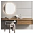 Contemporary Work Station Design 3D model small image 2